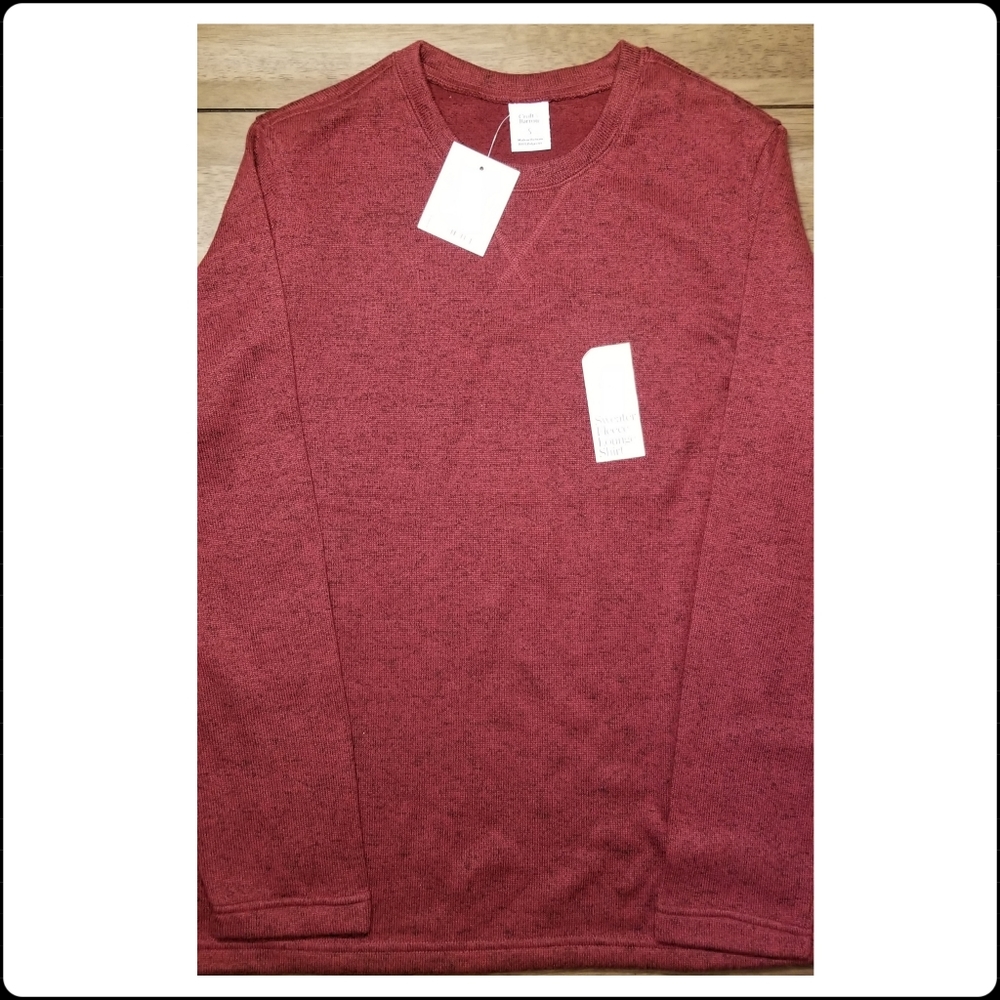 Croft & Barrow Fleece Sweater (Burgundy or Navy)